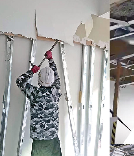 オフィス家具を修理します。